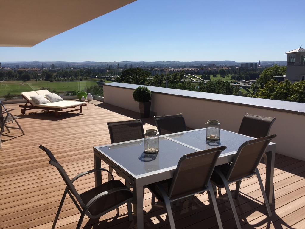 Wohnung Mit Weitblick Dresda Exterior foto
