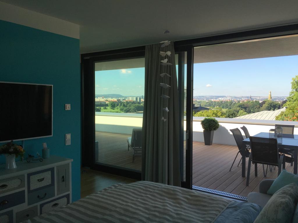 Wohnung Mit Weitblick Dresda Exterior foto