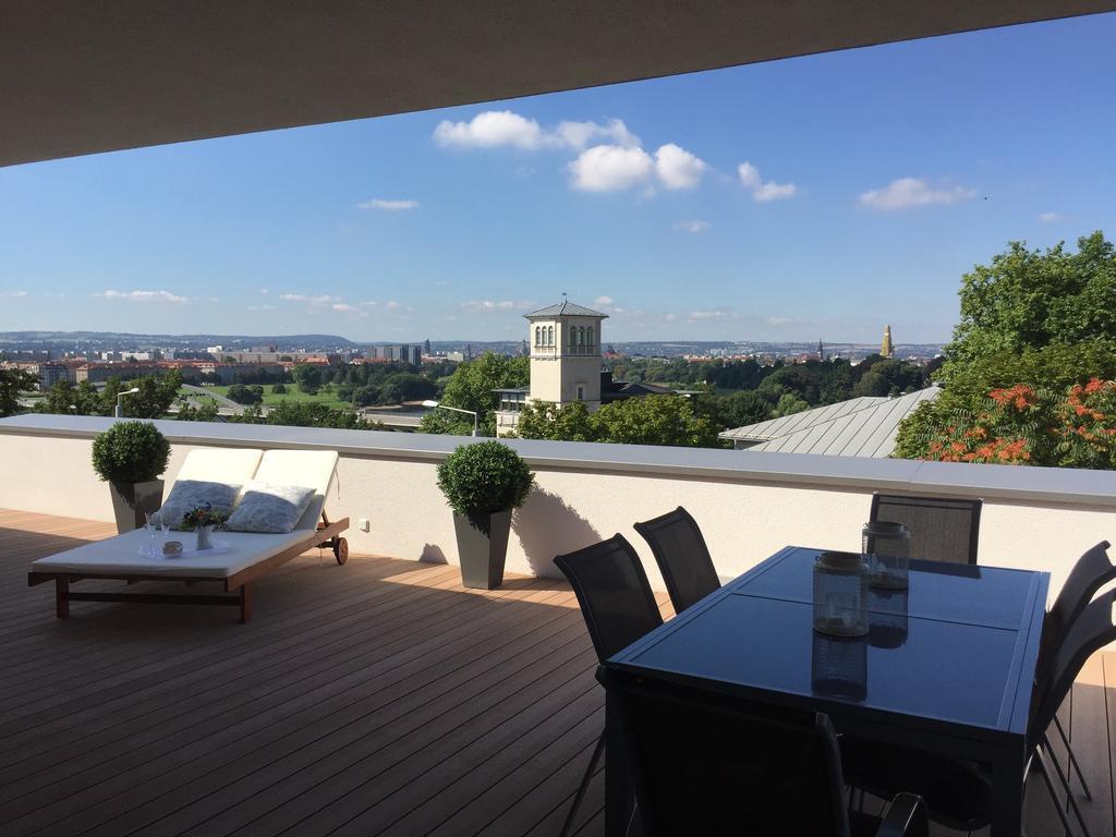Wohnung Mit Weitblick Dresda Exterior foto