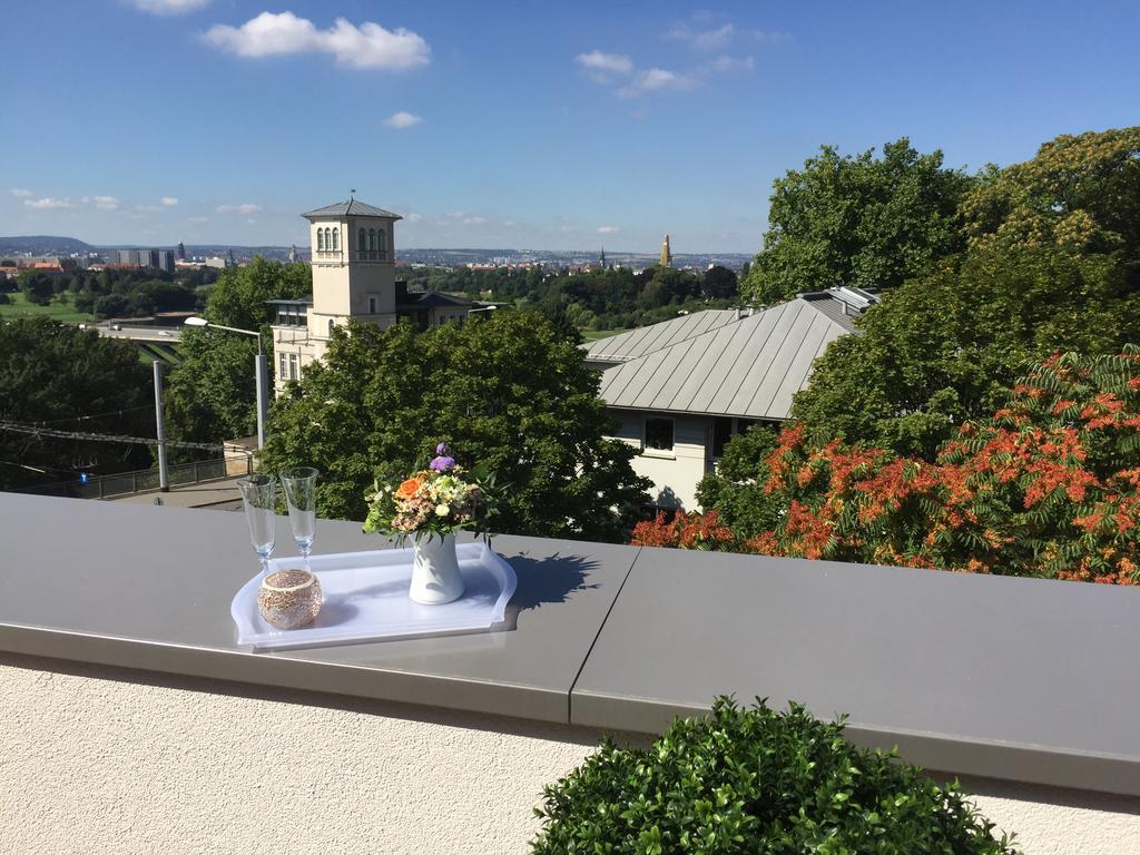 Wohnung Mit Weitblick Dresda Exterior foto